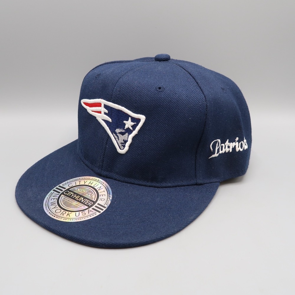 New England Patriots Hat Snapback Blue Embroidered Adjustable Football NFL
